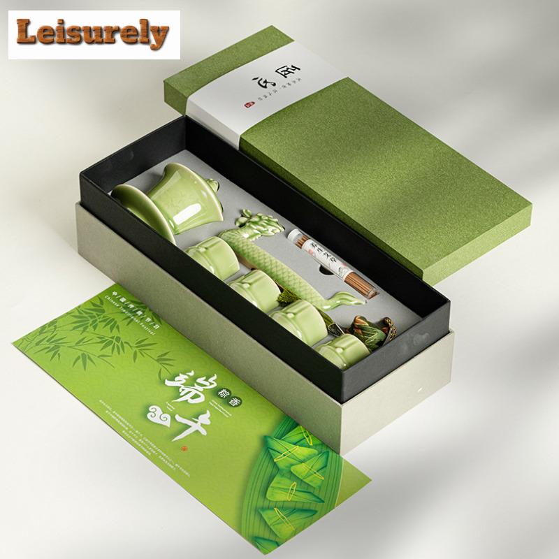 Dragon Boat Festival Tea Set Complete Set Zen Tea Ceremony Set Tea Soaking Teapot And Tea Cup Set Chinese Tea Set Decoration