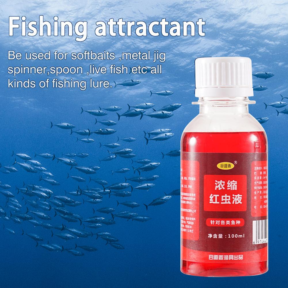 Liquid Fish Bait Concentrated Fish Bait Additive Red Worm Liquid Blood Worm Scent Fish Attractant Liquid Fish Bait Additive