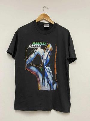 T-shirt Nera Unisex Marilyn Manson 1998 Rock Band Vintage Anni '90 Stampa