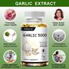 Odorless Garlic Extract 5000 mg Cholesterol & Antioxidant Supplement 120 Capsules