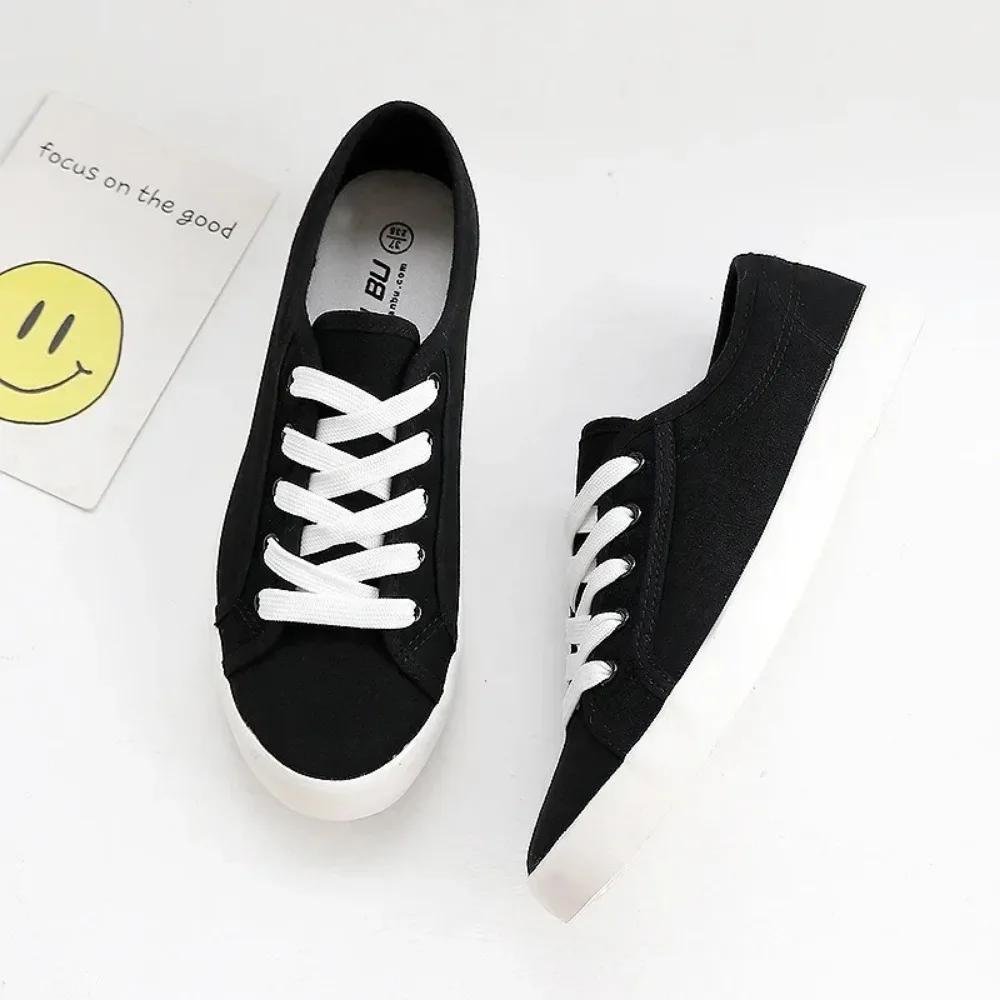 Fashion Flats Women's Shoes Simple Student Breathable Canvas Shoes Comfortable Couple Vulcanized Shoes Womens Sneakers Woman zapatos