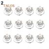 12x Wedding Bridal Hair Pins Crystal Stone Twists Coil Flower Swirl Spiral Hairpins Hairs Trinket