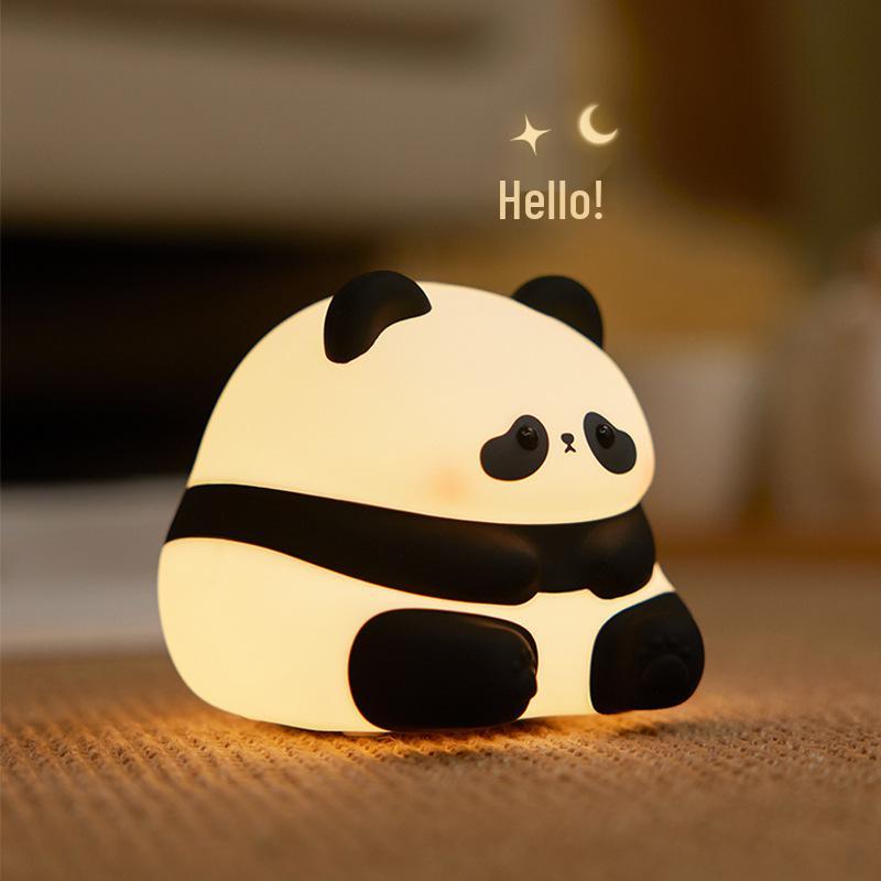 Rechargeable Silicone Night Light - Tap to Illuminate, Ideal for Bedside and Gifts