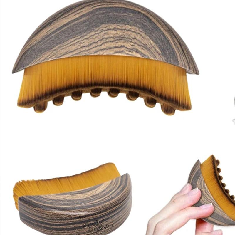 Face Sculpting Device Home Spa Gentle Exfoliation Brush Portable Dry Facial Brush Soft Bristles Contoured Lymphatic Massage Tool