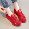 Schuhe Damen Sommer neu atmungsaktive Mesh-Sneaker Fly-Woven Einzelschuhe Damenschuhe weichsohlige Stoffschuhe Damen