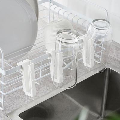 Hangende Beker Droogrek voor Waterflessen Koffiemokken Borstels Opslag met Haken Ruimtebesparende Keuken Badkamer Organizer