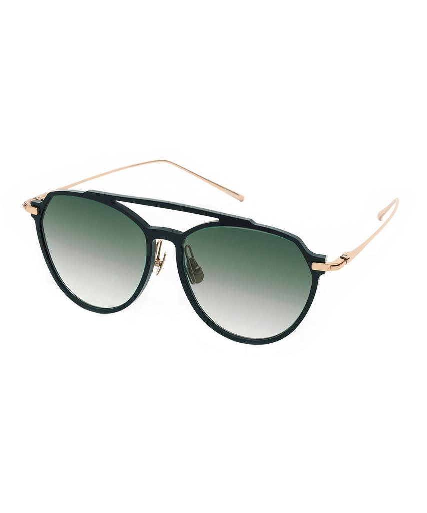 Maseuka Free2_Onda 03B/Gr Free2 Onda Black/Rose Gold Green Lens