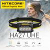 NITECORE HA27 UHE Modular AAA Headlamp 3 Color Temperatures 800 Lumens Led Headlight with HLB1500 Battery for Night Run Camping