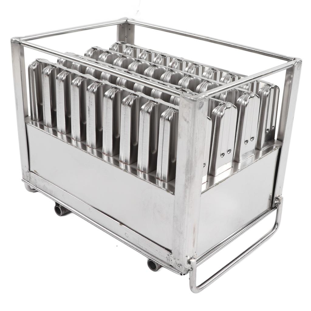 Formă de Înghețată Rezistentă Argintie Groasă Sigură Fiabilă DIY Inox Formă Bar de Gheață