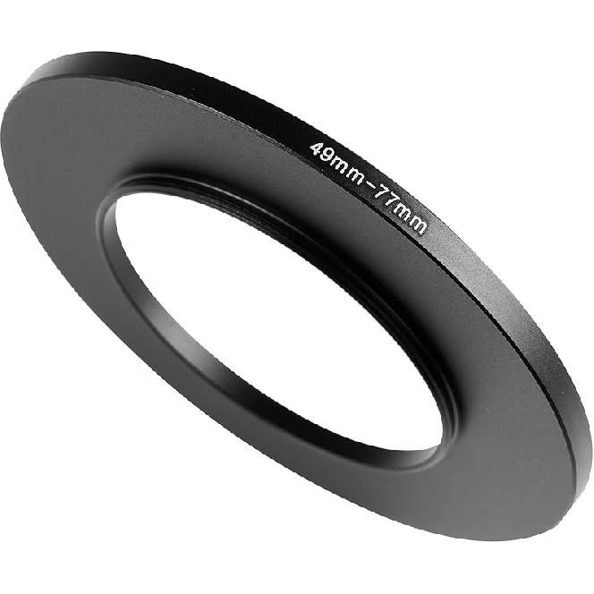 72-77mm Metal Step-Up/Down Ring Adapter Compatible with Mirrorless Cameras DSLR Lens, UV CPL ND Filter Thread Converter, Black