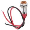 LED Metal Indicator 6mm Waterproof Signal Lamp for   Car Truck Boat with Wire 6V