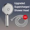 Handheld Pressurized Shower Head - for Home Bathroom Water Heater Bath Shower Head Hose Set System ABS Chrome Plating Process