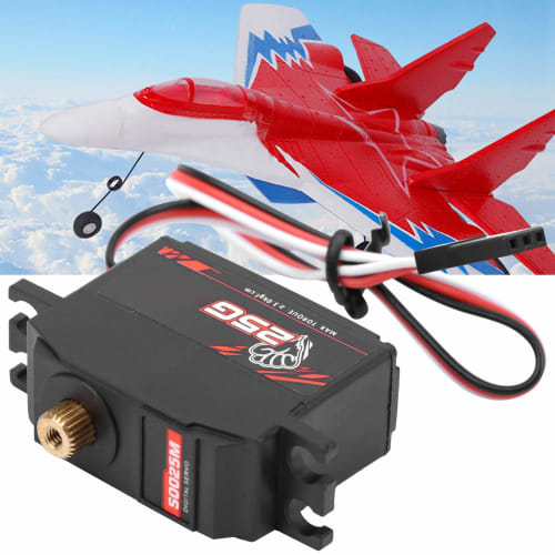 Ongwan S0025M 25g Metal Gear Digital Servo Spare Part for 1/12 Scale RC Car Boat Models, RC Car Robots, Low Noise and Low Power Consumption