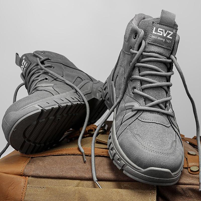 Vintage Mens High Top Work Boots Fashion Designer Casual Sneakers Comfortable Non-slip Wear Resistant Platform Shoes Zapatillas