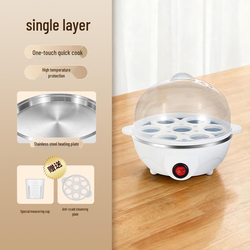 Automatic Egg Cooker: Multifunctional Steamer with Auto Power-Off for Perfect Breakfast Eggs