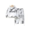 Stylish Boys Spring Set 2024 With Trendy Hooded Sweatshirt And Long Pants For Kids