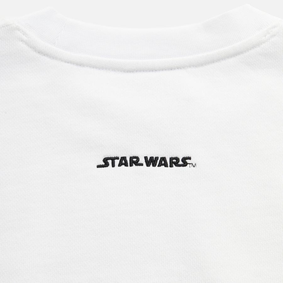 Kith For Star Wars Boba Fett Crewneck White Unisex Tops KHM030220-101