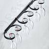 Wall-mounted Wine Glass Holder Space Aluminum Creative Goblet Storage Rack Bar Restaurant Household Punch-free Wine Glass Holder