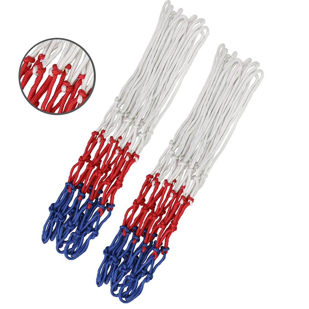 SHULLIIN Plasă Coș de Baschet Minge și Plasă Inel Minge Gol Gol Plasă Inel pentru Standard Universal Ușor de Înlocuit Set din 2 Piese, Înlocuire, Plasă,