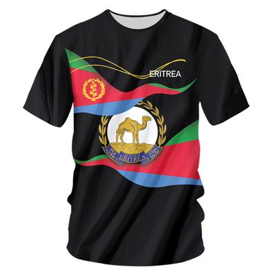 Eritreische Flagge T Shirt 3D Druck Männer Afrika Unisex Grafik T Shirts Kurzarm T-shirts Streetwear Sommer Männer Kleidung Männlich