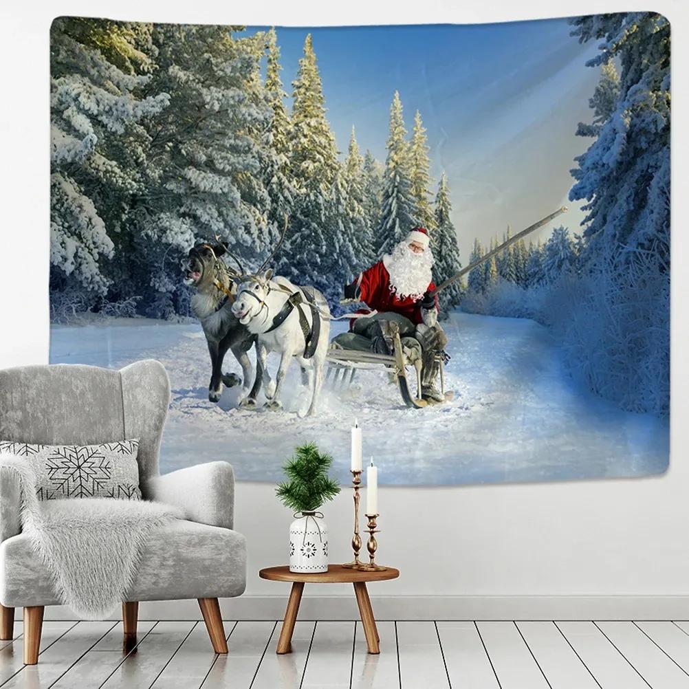 Christmas Tree Snowman Decorative Tapestry Home Living Room Bedroom Wall Decoration
