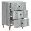 Nightstand Gray Sonoma 43 x 41 x 66.5 cm Particleboard