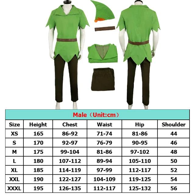Fantasy Movie Peter Cosplay Jumpsuit Pan Costume Ears Belt Stockings Boots Hat Shoes Men Women Adult Outfit Halloween Party Suit