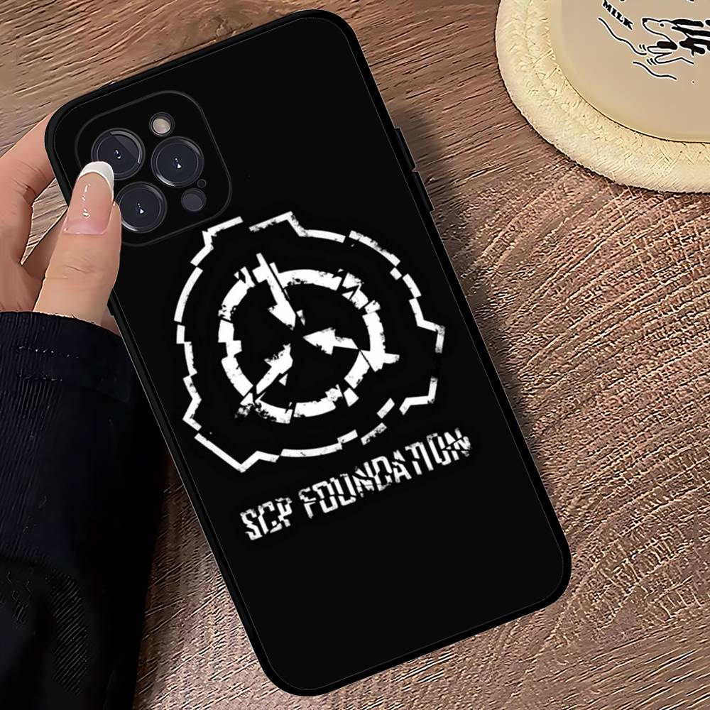 SCP Foundation Game Sci Fi Black Soft Phone Case For IPhone 16 15 14 13 11 12 17 Pro Max Mini Plus