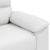 2 Seater Sofa White 180x81x84 cm Faux Leather