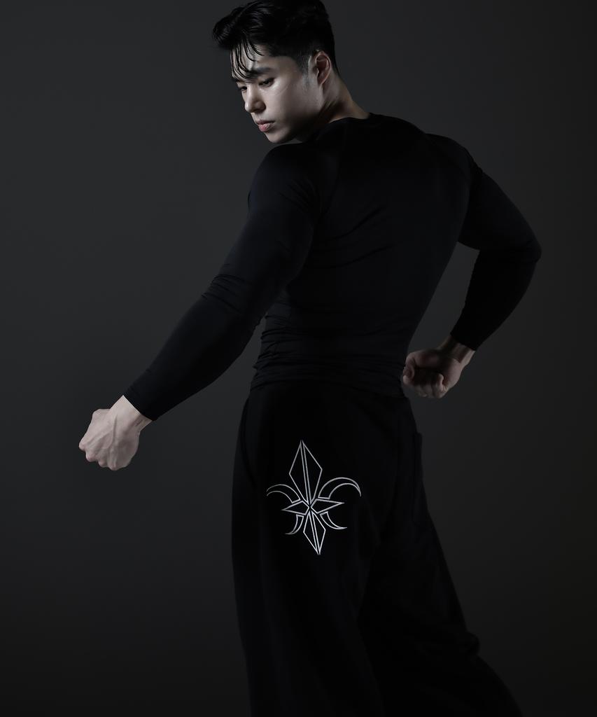 CARMID Wide Sweat Logo Pants [Black]