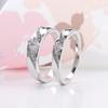 Buyee   CopperCouples Ring White Zircon Ring Finge for Women Men Classic Fashion Wedding Fine Jewelry Circle Gift