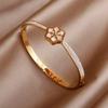 Classico bracciale in acciaio inossidabile stile punk in metallo per donna, braccialetti geometrici, gioielli da polso antiruggine, regalo per feste