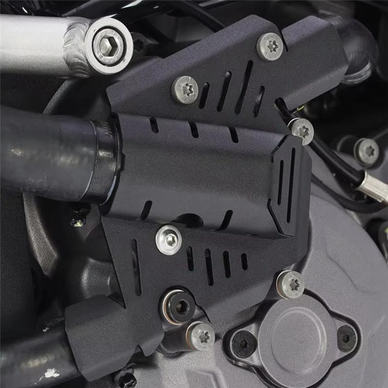 ABLZ-Motorcycle Water Pump Protector Guard For DUCATI Desert X Engine Side Cover Accessories