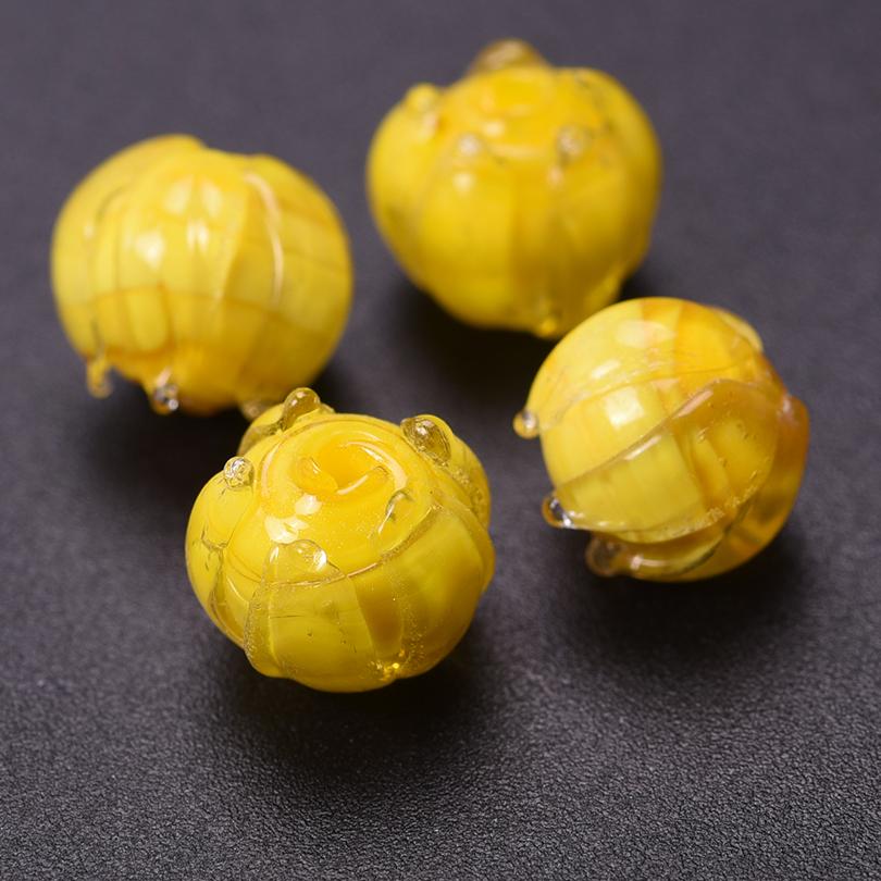 6pcs/Lot Animal Dragonfly Bee Butterfly Glass Beads For Jewelry Making Supplies Cactus Flower Spacer Bead Diy Accessories Bulk