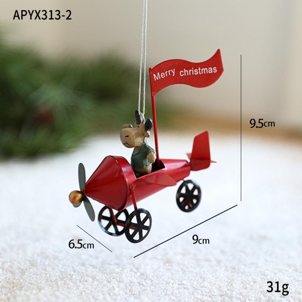 Handmade Christmas Decoration Wrought Iron Hangable Ornament Christmas Ornament Happy Christmas