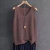 Spring/Summer Women's Knitted Ice Silk Sleeveless T-shirt New Style Strap Tank Top with Undercover