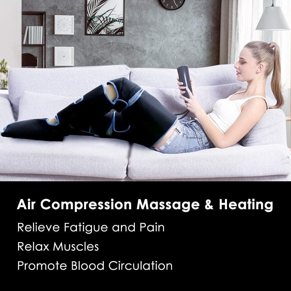 Electric Leg Massager Household Air Pressure Massage Machine Hot Compress Foot Thigh Hemiplegia Therapy Instrument