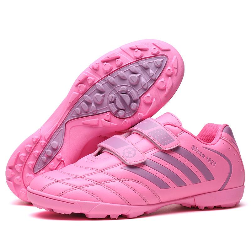 Unisex Velcro Low-Top Breathable Anti-Slip Football Training Shoes