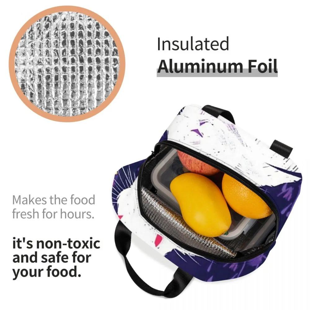 Rabbit In The Nature Forest Anime Insulated Lunch Bag for Kid School Cooler Thermal Food Box Tote Portable Lunch Boxes Container