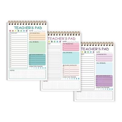 Set Of 3 Teachers Daily Checklist Notepads 50Sheets Undated Daily Planner Notepads For Organizing Tasks Daliy Planning