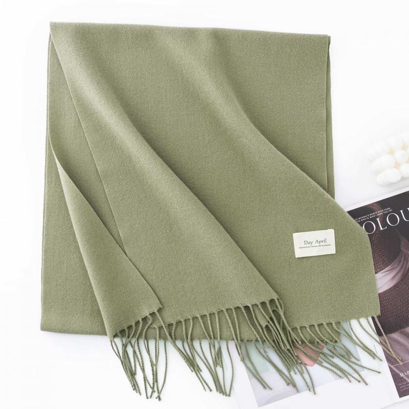 Winter Cashmere Scarf Shawl 2in1 Men Women Solid Color Warm Fashion Versatile High-end