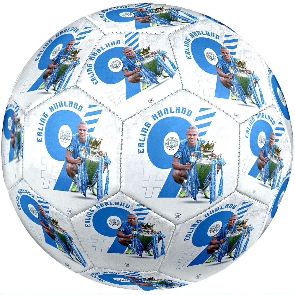 Pallone da calcio tema Erling Haaland Taglia 5 Pallone da calcio Tocco Morbido Pallone da calcio Professionale per Allenamento per Sport all'Aperto