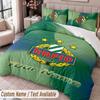 Rapid Wien FC Printed Bedding Set Custom Name Text 1 Duvet Cover 2 Pillowcases For Bedroom