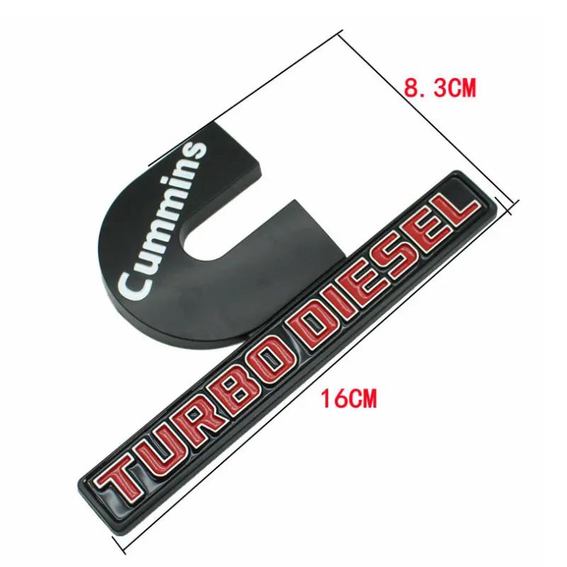 Adesivi per auto con logo CUMMINS TURBO DIESEL per pickup Dodge RAM 1500 2500 accessori di ricambio decalcomanie decorative per fiancata