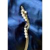 Used Pearl chain necklace approx. 9mm total length approx. 46cm 2 way chain hook pendant vintage