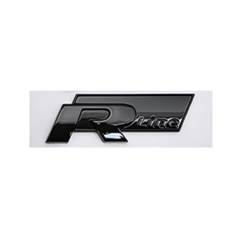 FUVLN1 Car Front Grille Emblem Badge Sticker for Volkswagen VW R Rline Golf 4 5 6 7 Tiguan Polo GTI CC Passat R36 Scirocco Accessories