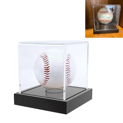 Premium Acrylic Baseball Display Box Durability Square Baseball Show Box for Memorabilia and Keepsakes