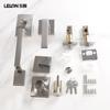 Black Zinc Alloy Anti-theft Door Lock Set for Wooden Entrance Doors