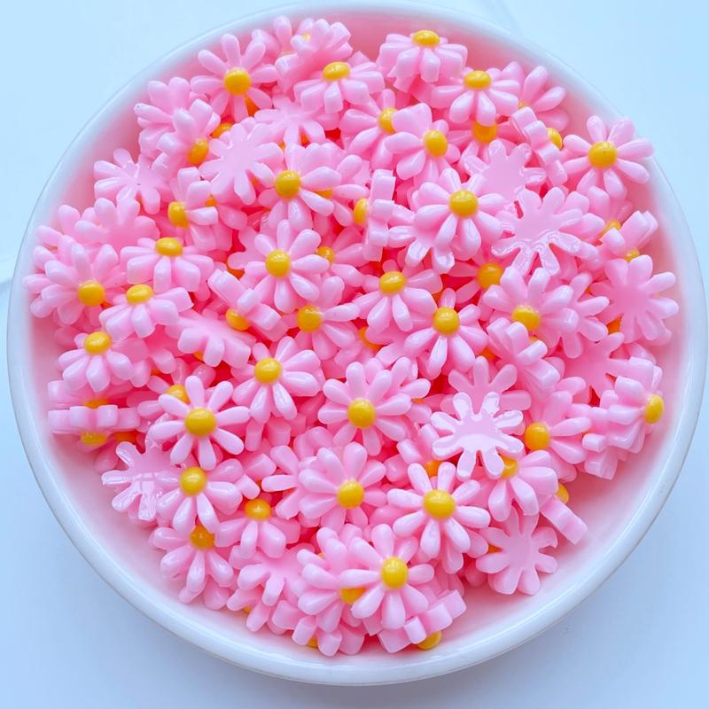 50Pcs New 11mm Cute Mini Chrysanthemum Flat Back Resin Cabochons Scrapbooking DIY Jewelry Craft Decoration Accessorie