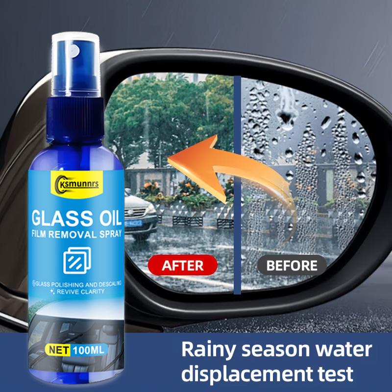 Car Glass Polish - Multi-Functional Polishing Spray - Suitable for Polishing Car Glass/body, Bathroom Glass, Helmets, and Glasse
